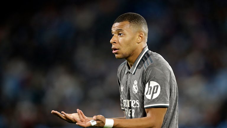 Real Madrid's Kylian Mbappe reacts - Photo Credit : REUTERS