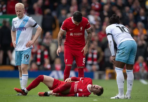 Conor Bradley Injury (Photo Credit: Getty)