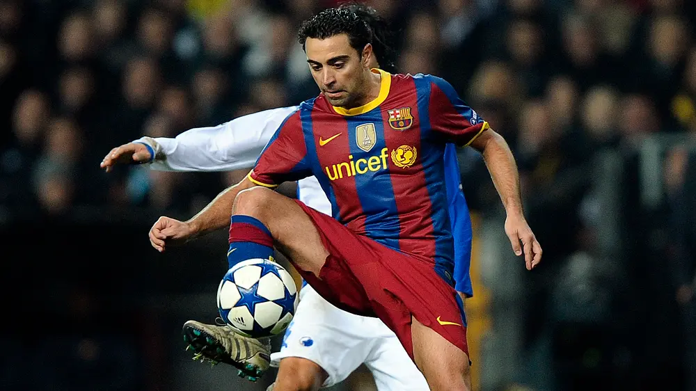 Xavi Hernandez representing Barcelona (Photo Credit: Getty)