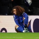 Chelsea star Marc Cucurella blaming his boots (Photo Credit: Getty)
