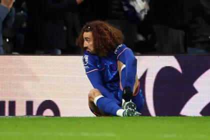 Chelsea star Marc Cucurella blaming his boots (Photo Credit: Getty)