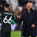 Trent Alexander-Arnold and Arne Slot (Photo Credit: Liverpool Media)