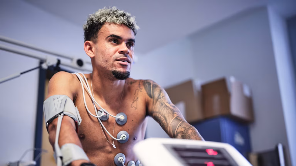 Bayern CEO reacts to Luis Diaz signing, Colombian to wear no.14 23 Luis Diaz having his medical at Bayern Munich. (Photo credit: Bayern Munich's media)