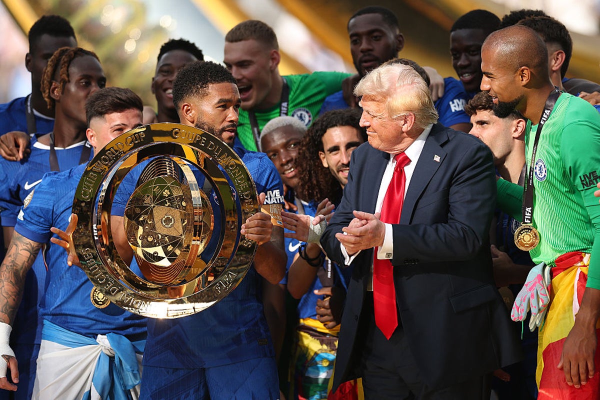 Trump takes spotlight during Chelsea’s Club World Cup celebration, fans react
