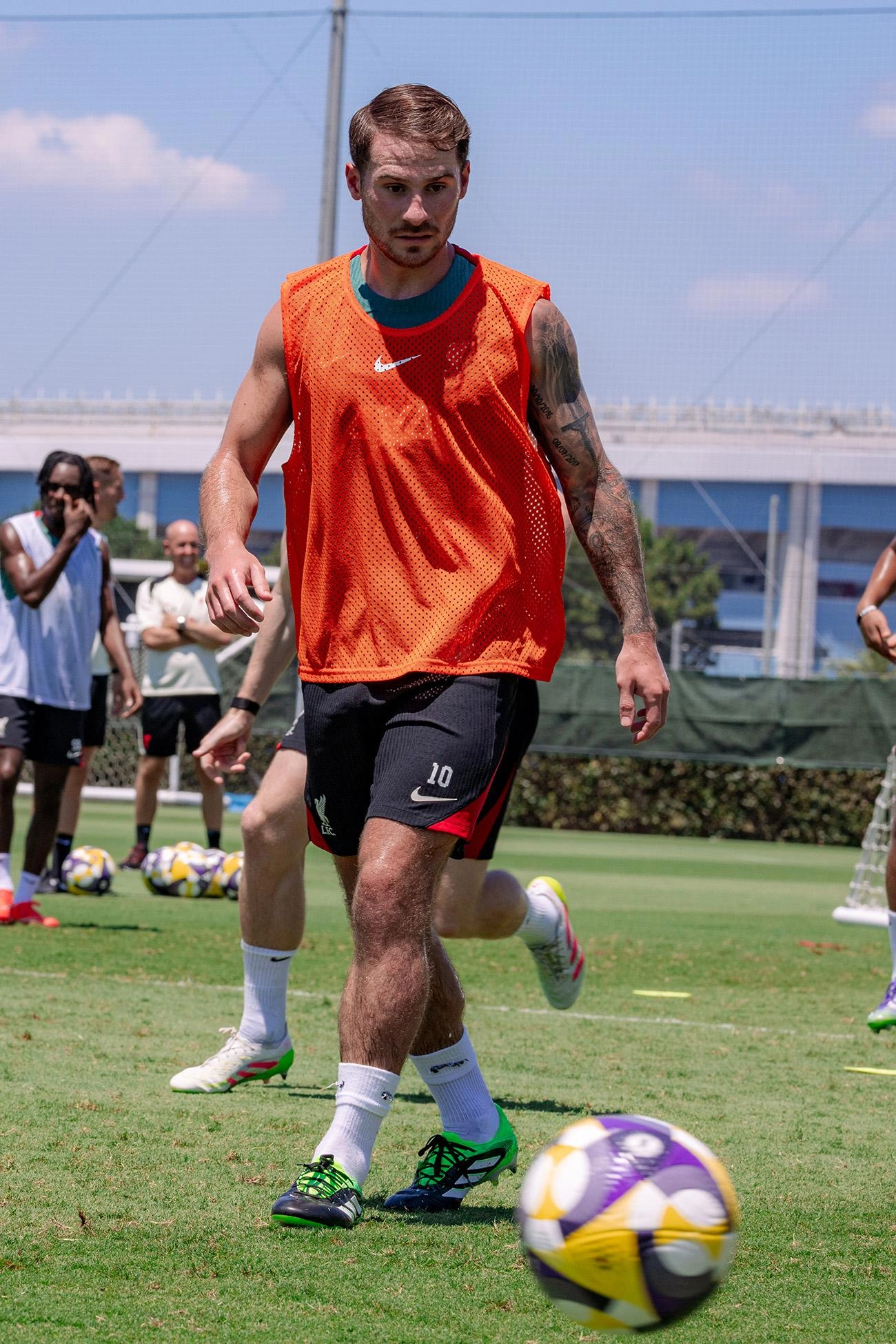 Alexis Mac Allister in training (Photo Credit: Liverpool's Media)