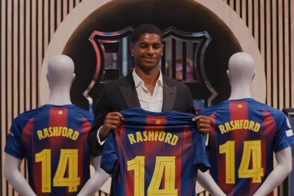 New Barcelona signing, Marcus Rashford (Photo Credit: Getty)