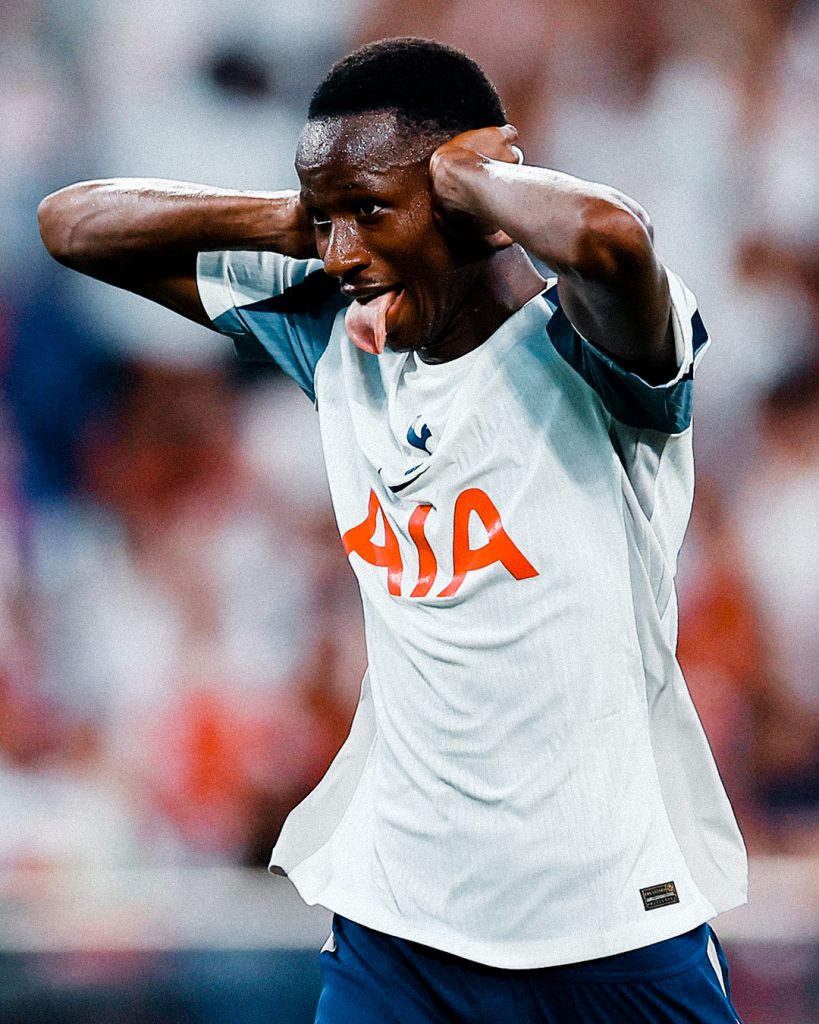 "The goal was amazing," Pape Sarr describes his goal against Arsenal in Hong Kong 23 Sarr