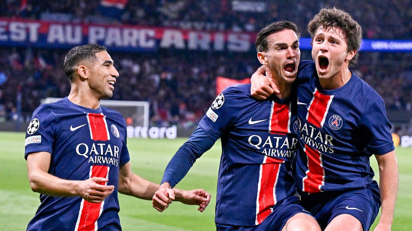 Fabian Ruiz Achraf Hakimi and Joao Neves (GettyImages) | Softfootball