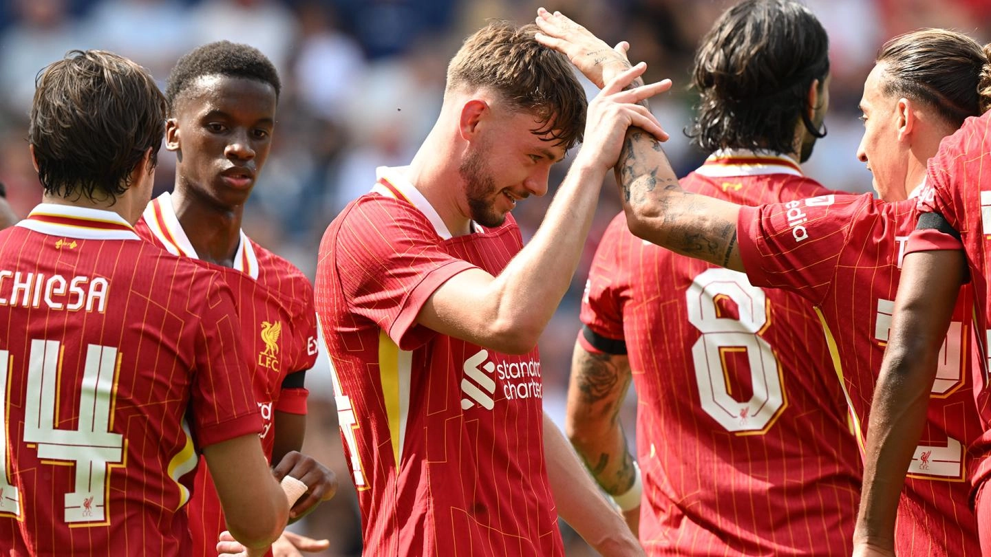 Liverpool beat Preston in preseason opener, both sides pay tribute to Jota