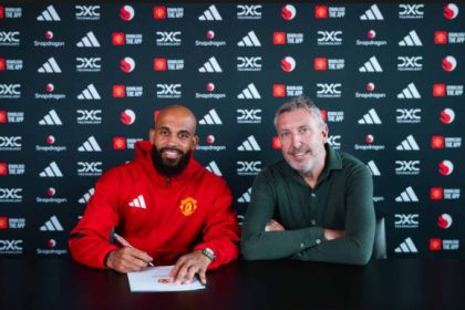 Bryan Mbeumo pens Manchester United deal. (Photo credit: Manutd.com)