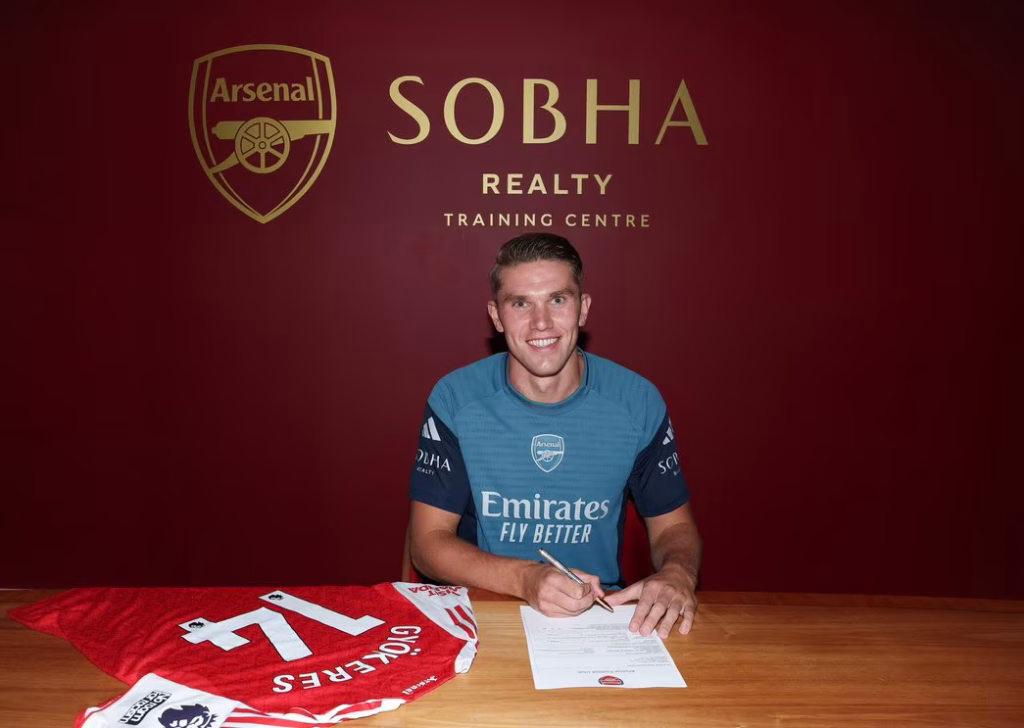 Viktor Gyokeres unveiled as Arsenal new player. (Photo Credit: Arsenal's Media)