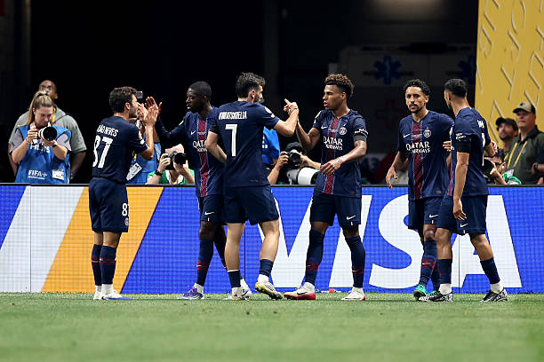 Paris Saint-Germain Players (Photo by Alex Grimm/Getty)