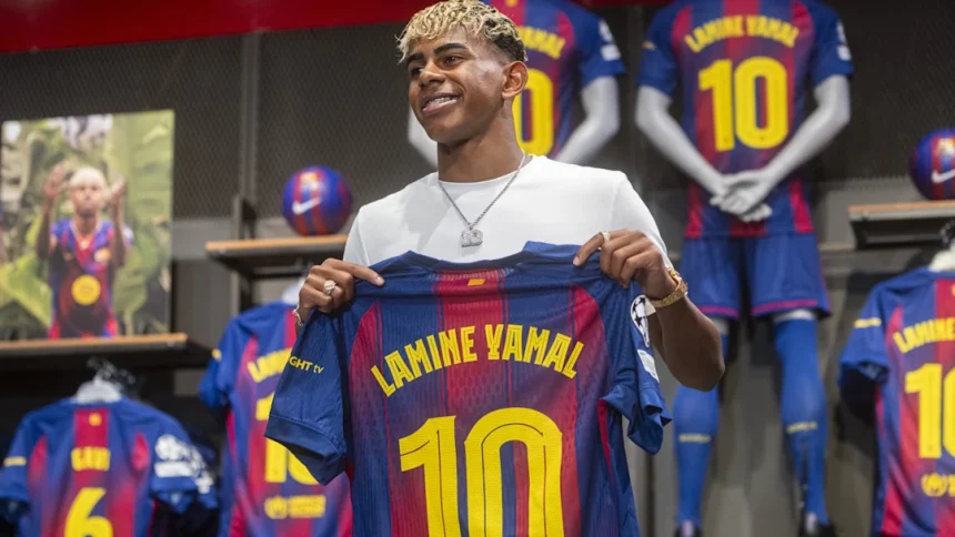 Lamine Yamal new No 10 shirt