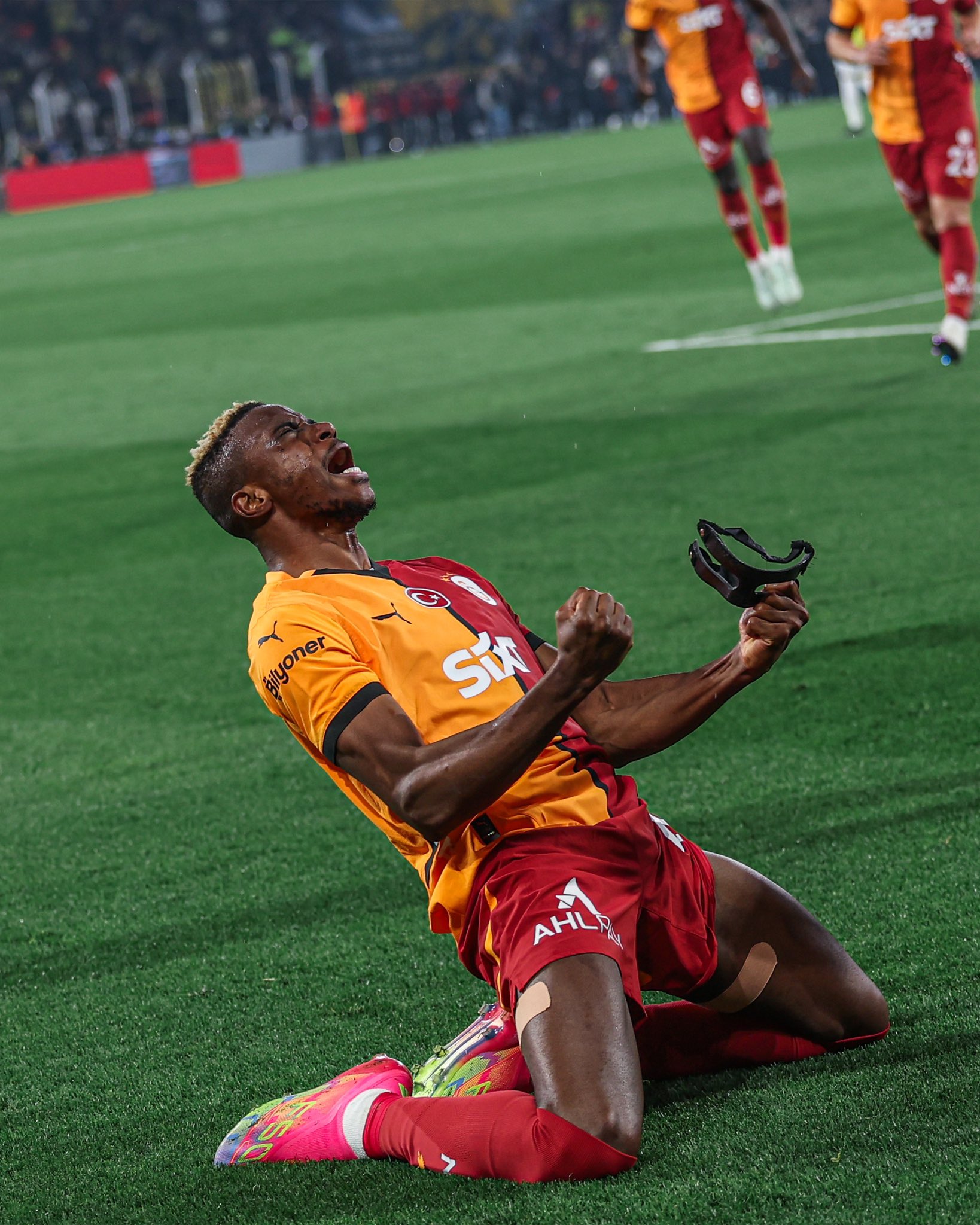 Napoli's Victor Osimhen at Galatasaray last season