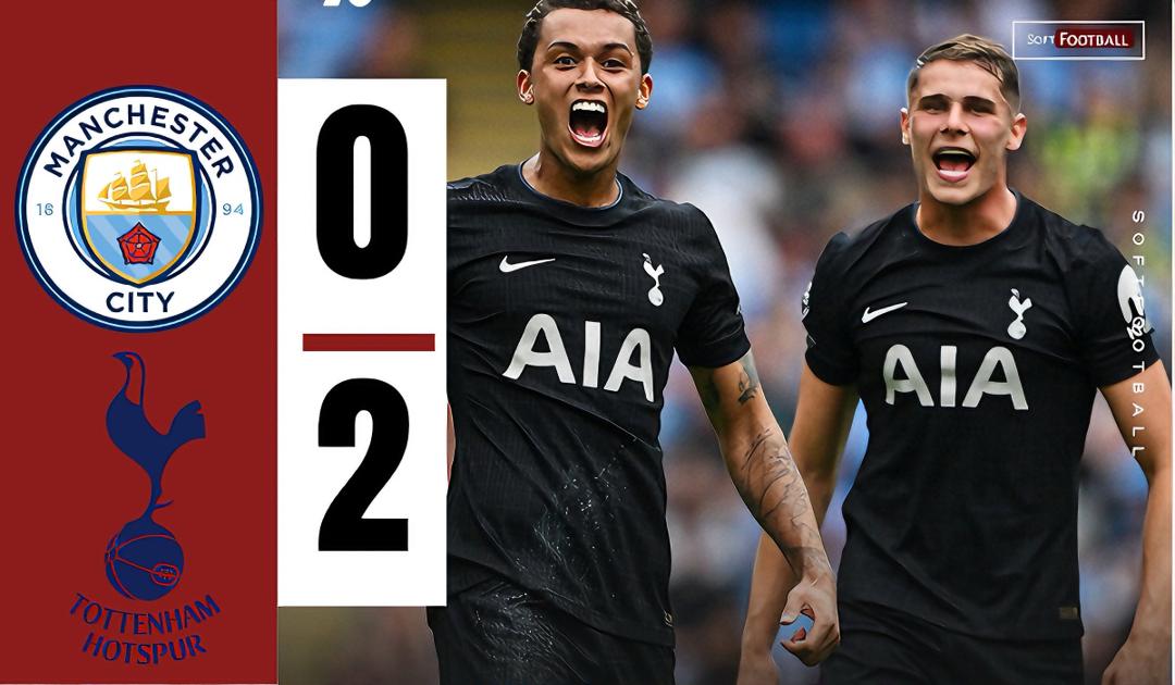 Spurs humble Pep Guardiola’s Manchester City in 2-0 victory at Etihad