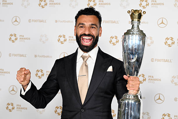 Liverpool’s Mohamed Salah crowned PFA Men’s Player of the Year for a record third time