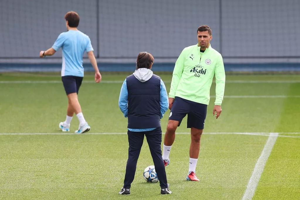 Man City players in training (Photo Credit: Man City Media)