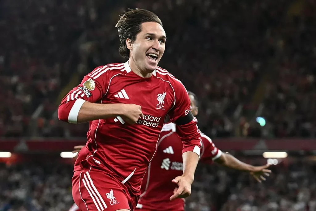Federico Chiesa of liverpool(Photo credit: Liverpool via web)