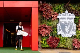 Liverpool's new signing Alexander Isak resumes at the club AXA training centre on Wednesday. (Photo credit: Liverpool media file).