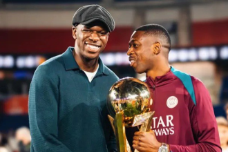 Ousmane Demble and Childhood friend Moustapha Diatta (Photo Credit: Moustapha Diatta Instagram Handle)