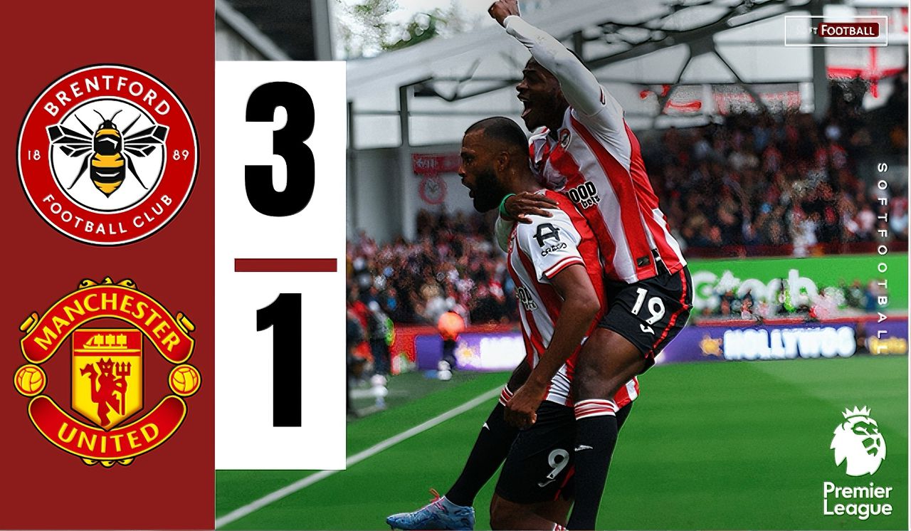 Brentford defeated Manchester United (Photo Credit: Softfootball media)
