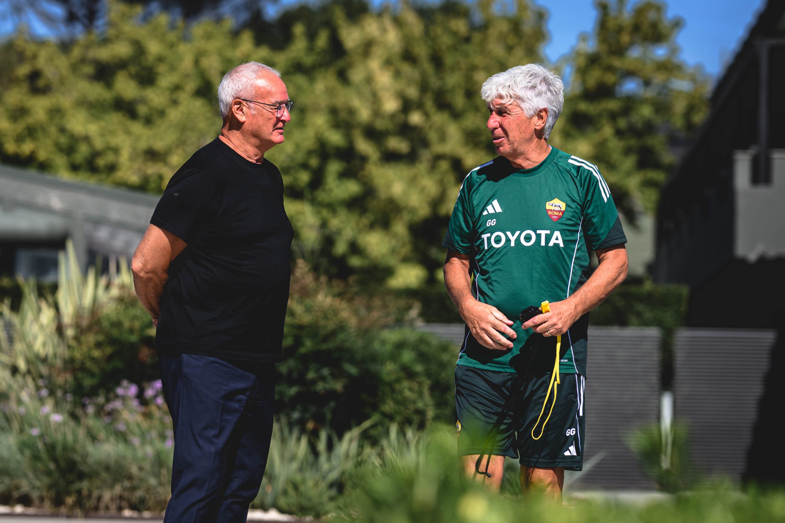 Claudio Raneiri and Gian Gasperini. Photo credit: Roma media.
