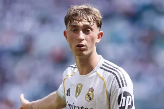Real Madrid defender Dean Huijsen