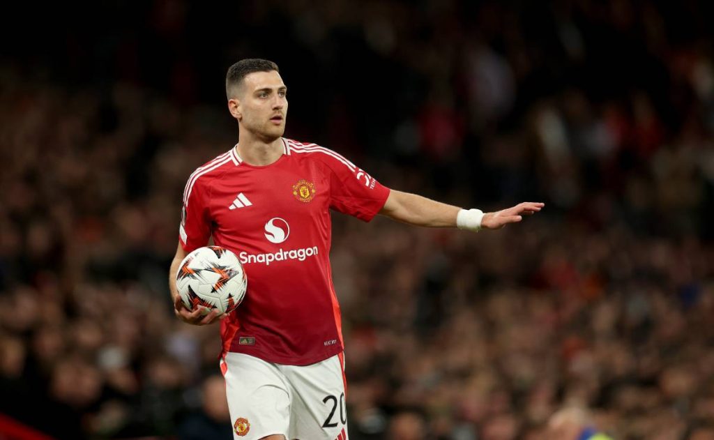 Diogo Dalot. Photo credit: Man United Media.