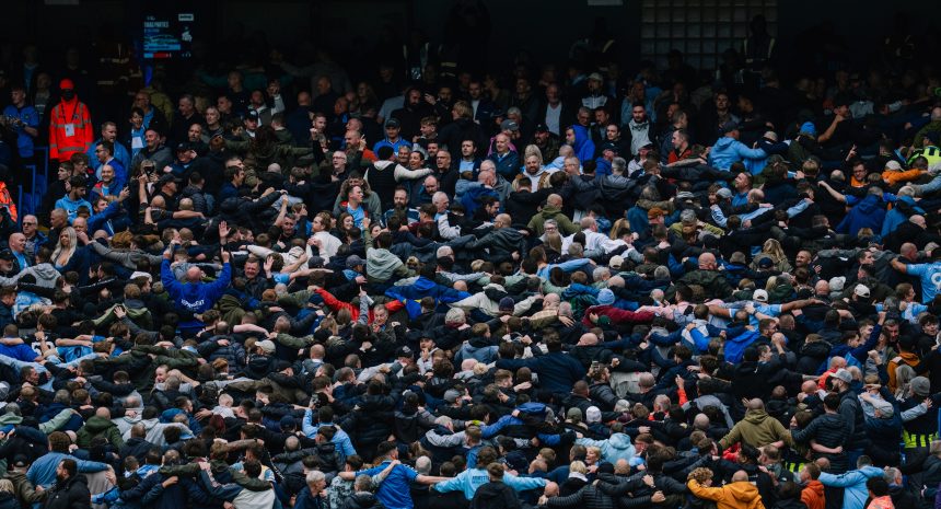 Manchester City fans Celebrating during the 3-0 win over Manchester United(Photo Credit: Manchester City X handle)