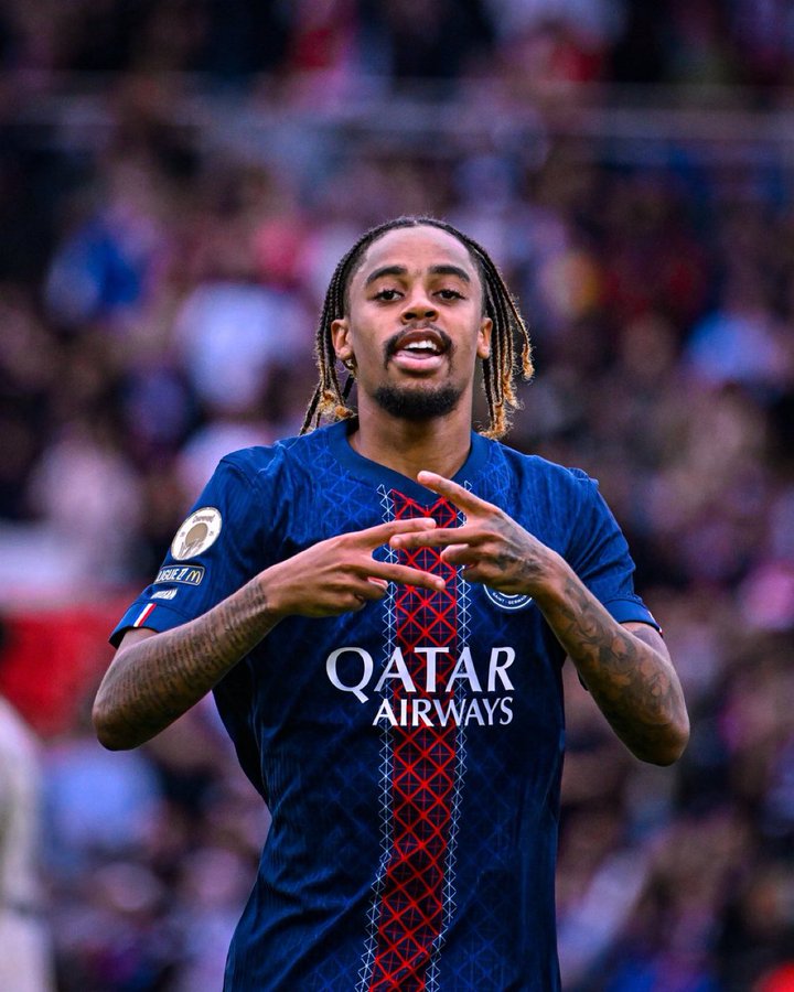 Bradley Barcola of Paris Saint-Germain (Photo Credit: PSG via X)