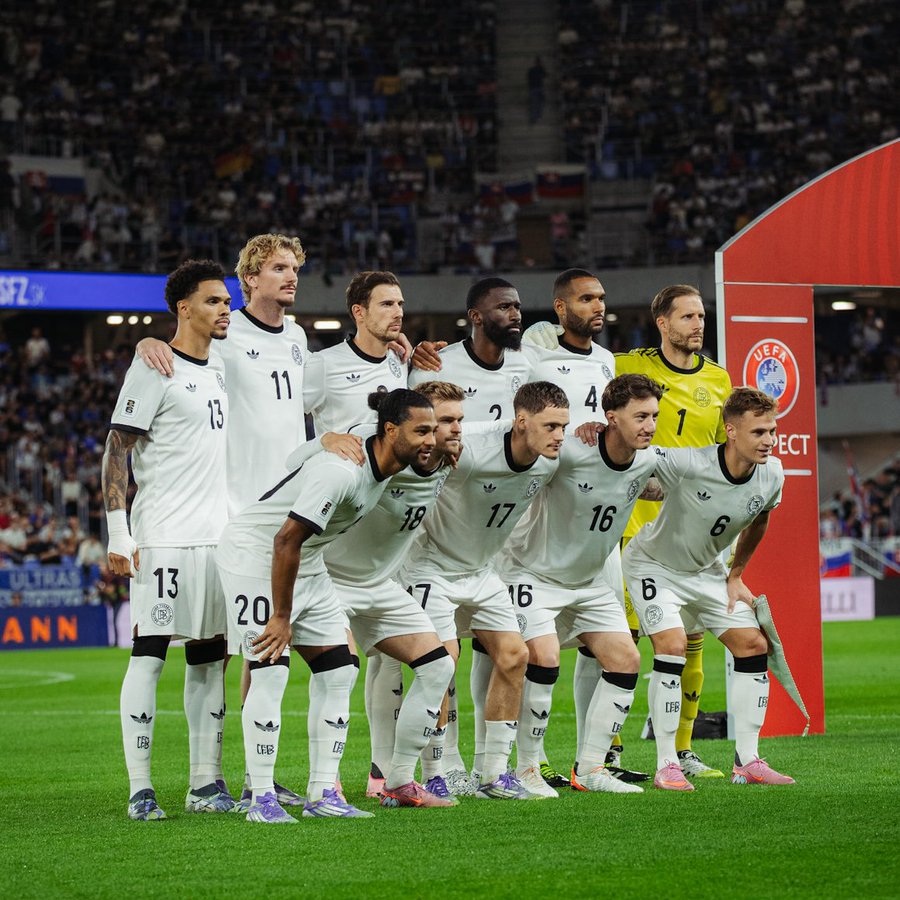 Germany suffered their first-ever defeat to Slovakia on Thursday night at Bratislava. (Credit: @DFB_Team on X)