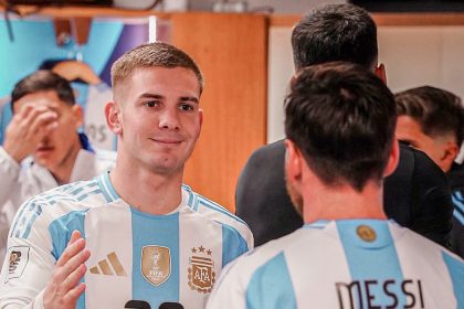 Mastantuono and Messi (Credit: Fabrizio Romano on X).