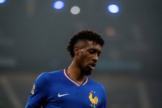 Kingsley Coman returns to the France team after 11 months. (Credit: @Frenchteam on X)