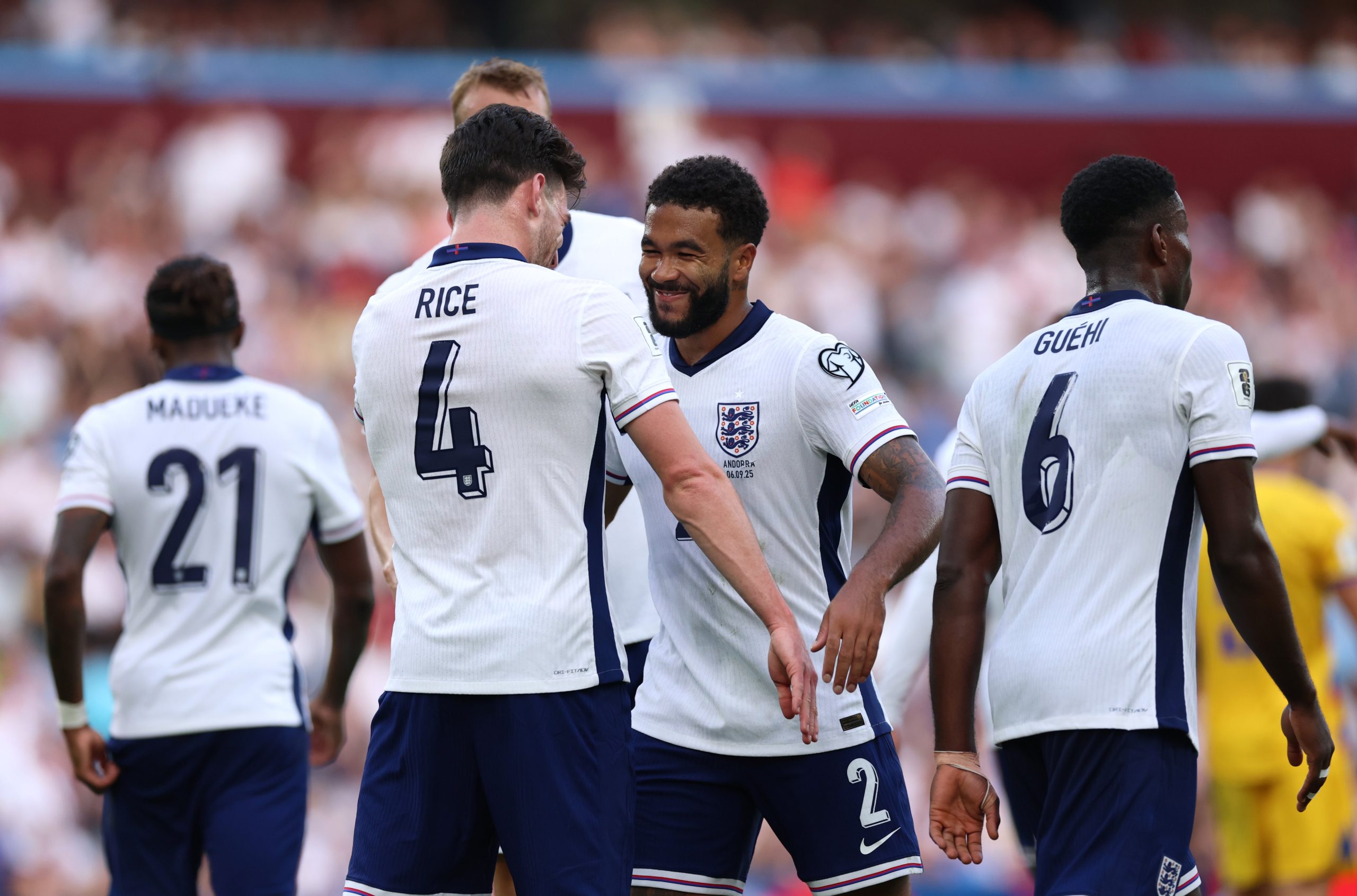 England players celebrate. Photo credit: England media
