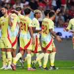 Spain National team players Celebrate after scoring (Photo Credit: Spanish Football X handle)