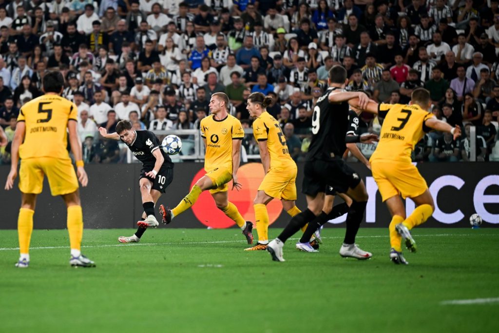 Kenan Yildiz of Juventus takes a shot (Photo Credit: Juventus via X)
