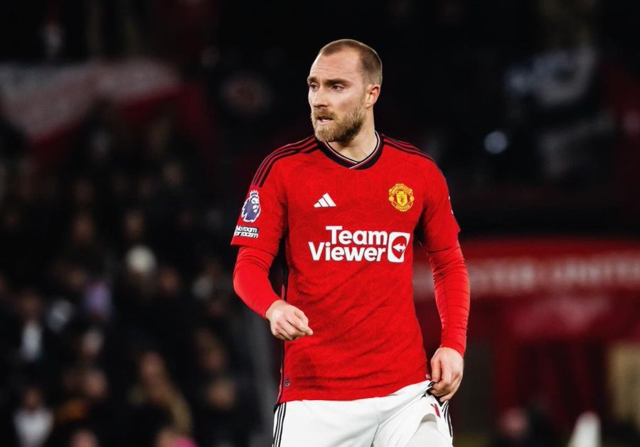 Christian Eriksen has been speculated to join German outfit Wolfsburg as a free agent. (Credit: Fabrizio Romano on X).