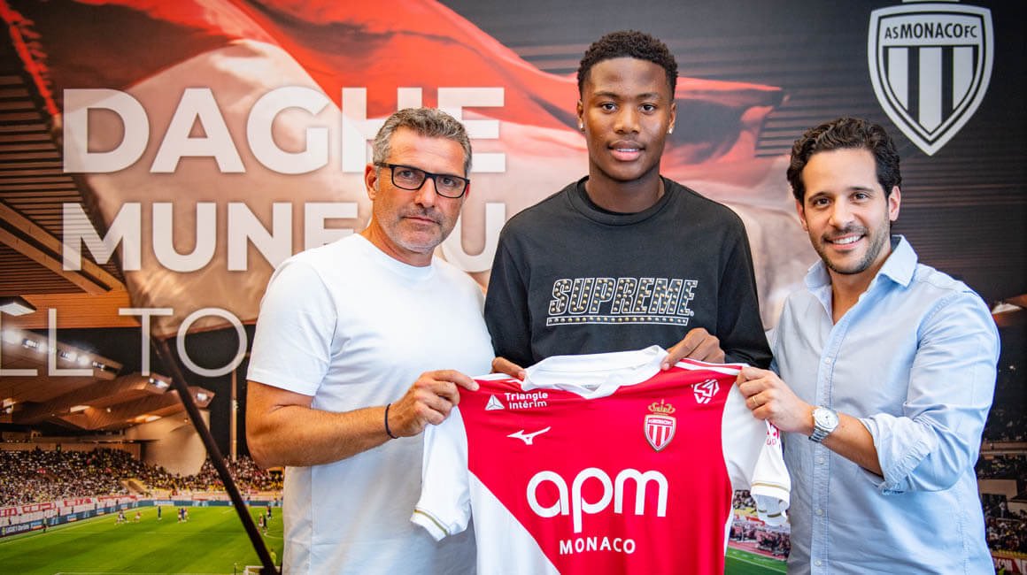 Ekene Chukwuani of Monaco (Photo Credit: Fabrizio Romano via X)