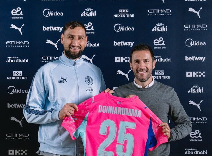 Gianluigi Donnarumma of Manchester City (Photo Credit: Man City via X)