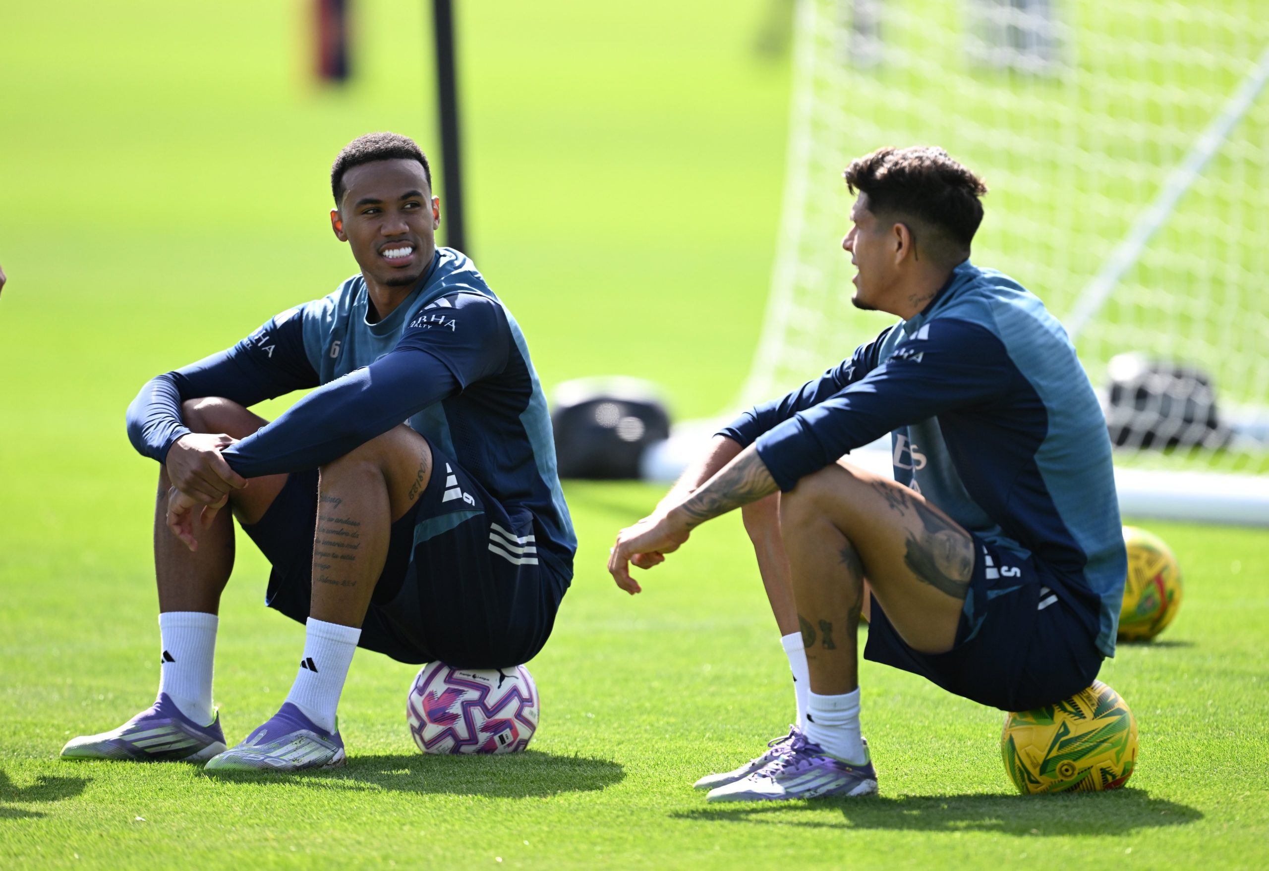 Arsenal Playaer after final training ahead of Forest clash on Saturday. (Credit: Arsenal media file).