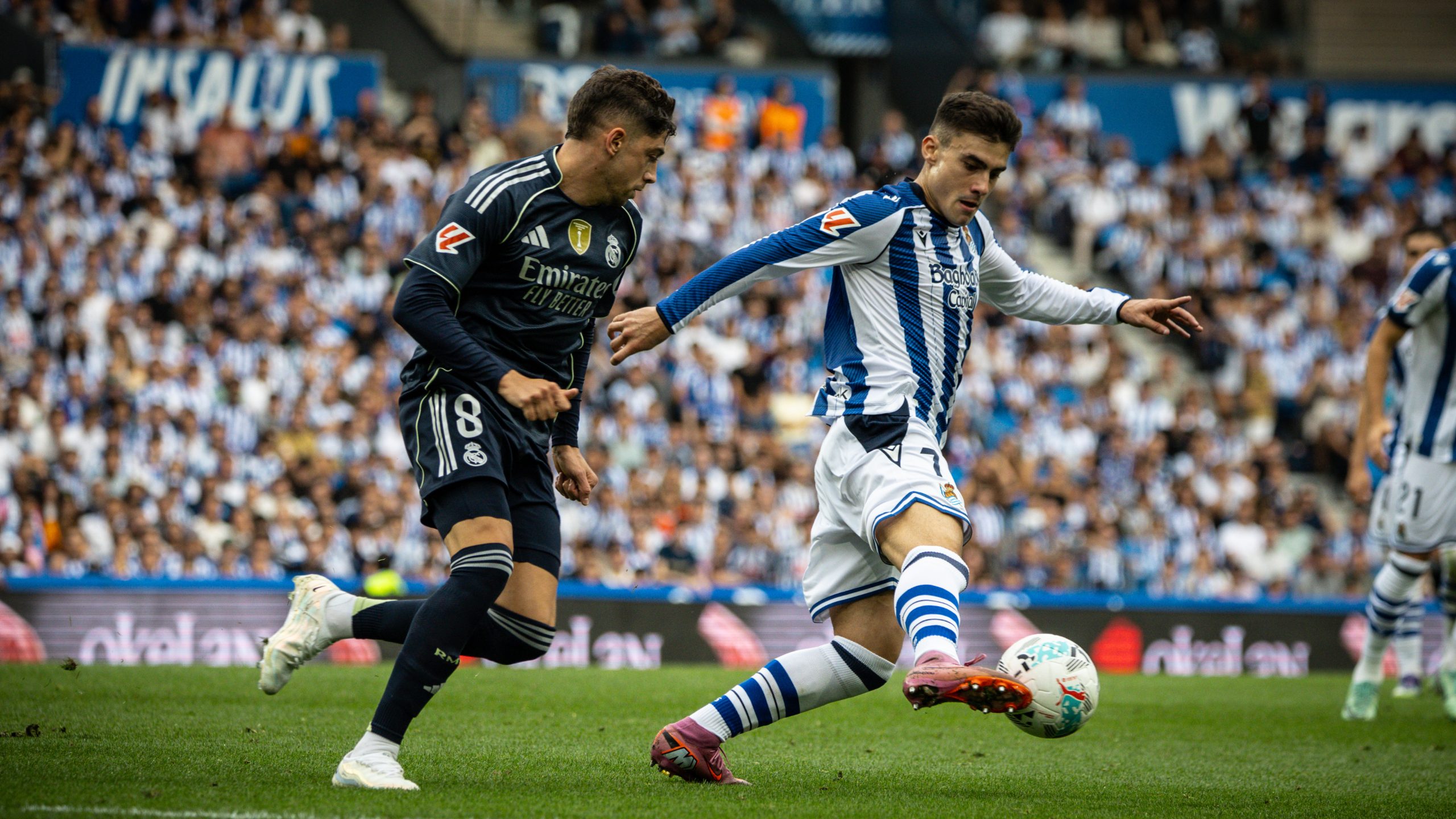 Real Sociedad lost at home to Real Madrid 2-1 (Credit: @RealSociedad).