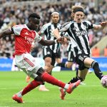 Bukayo Saka in action for Arsenal against Newcastle (Photo Credit: Arsenal X handle)