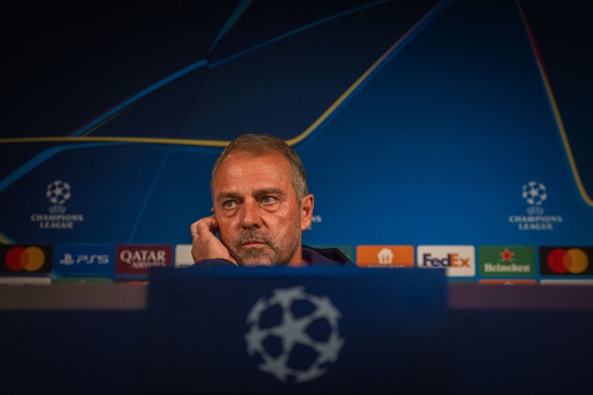 Hansi Flick of Barcelona (Photo Credit: Barcelona via X)