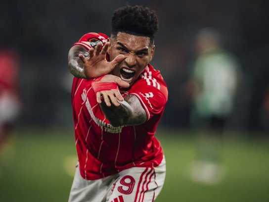 Igor Jesus scored Forest' first european goal after 30 years. (Credit: @NFFC on X).