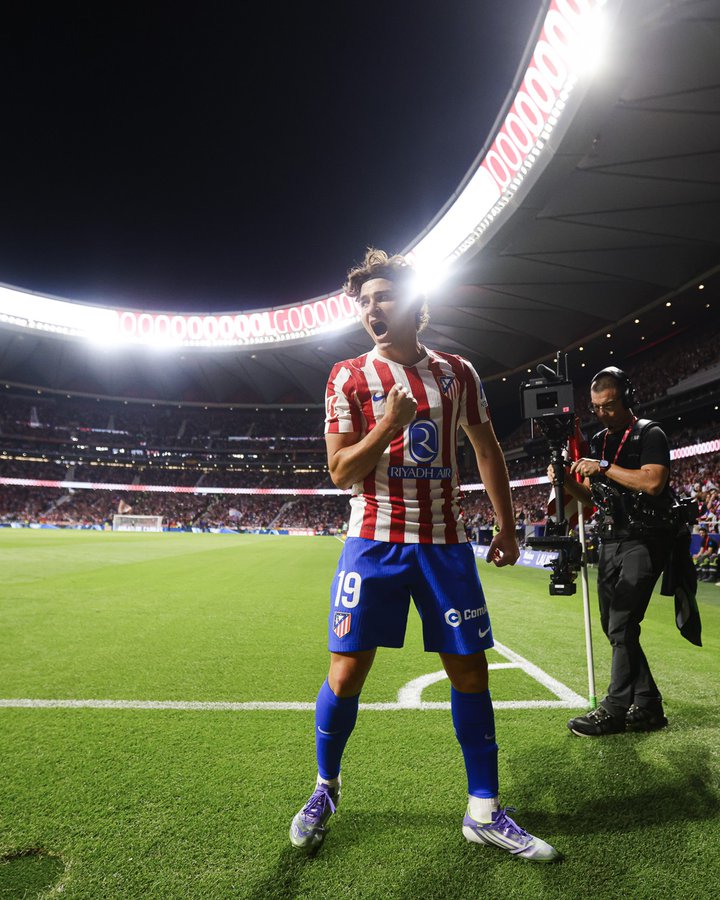 Julian Alvarez of Atletico Madrid (Photo Credit: Atletico via X)