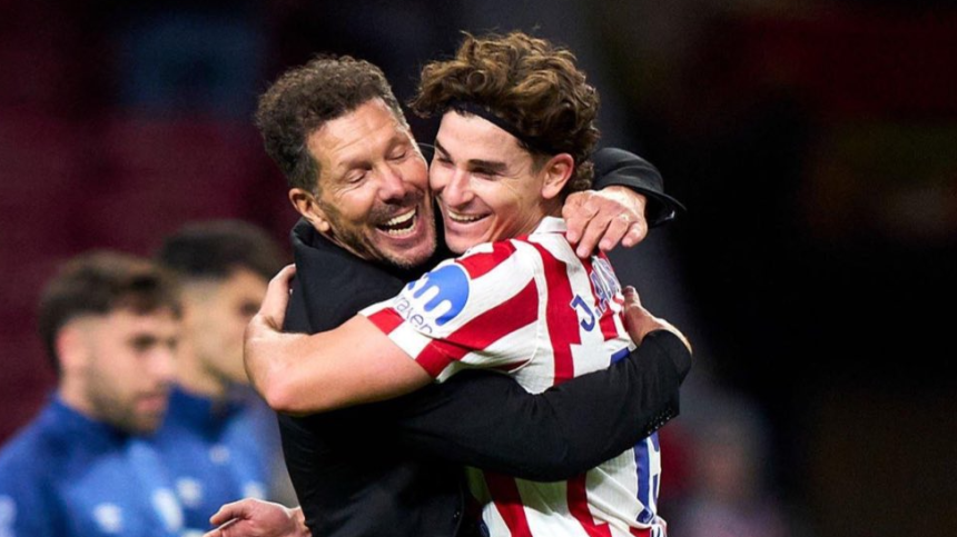 Diego Simone and Julia Alvarez (Photo Credit: Atletico Madrid X handle)
