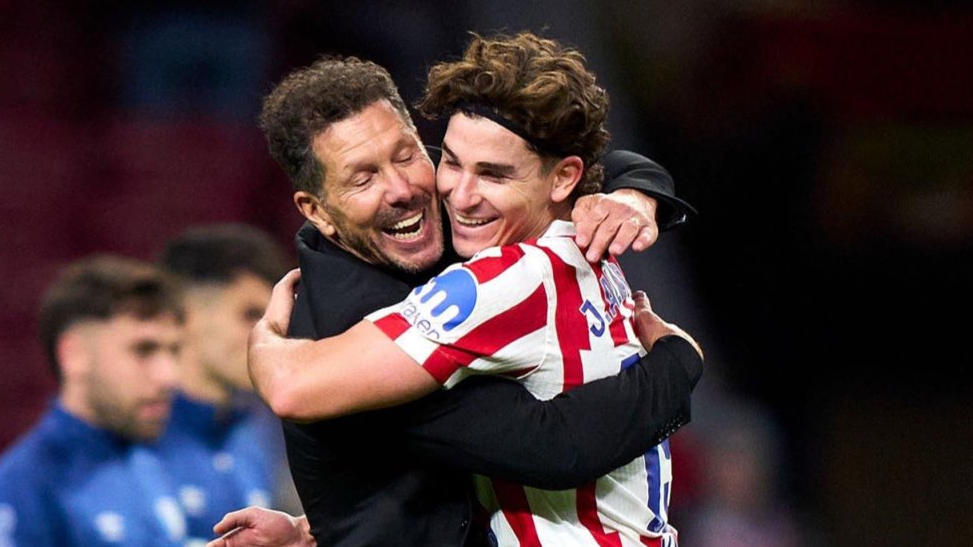 Diego Simone and Julia Alvarez (Photo Credit: Atletico Madrid X handle)