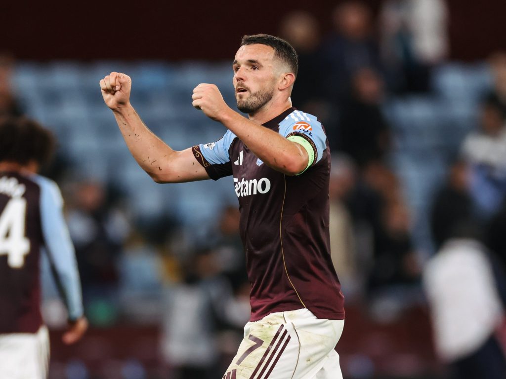 John McGinn scored his second goal against Bologna. (Credit: Aston Villa on X).