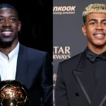 Ousmane Dembele, Lamine Yamal (Credit: Ballon d’Or via X)