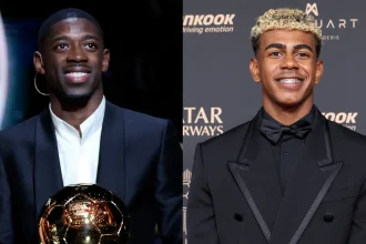Ousmane Dembele, Lamine Yamal (Credit: Ballon d’Or via X)